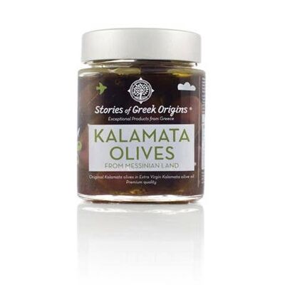 Geschichten griechischer Ursprünge Premium Kalamata Oliven 280g