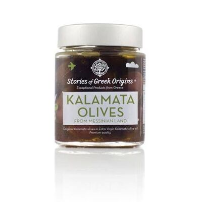 Geschichten griechischer Ursprünge Premium Kalamata Oliven 280g