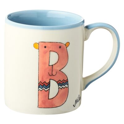 Letter mug Hey "B" - children's tableware