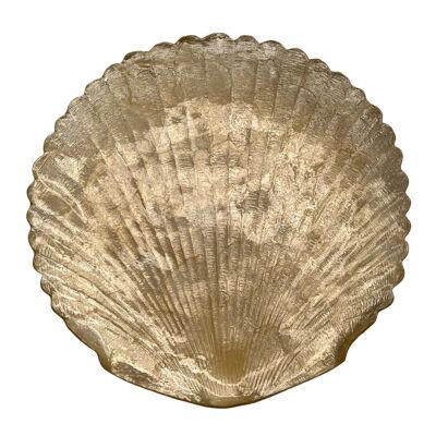 Large capiz dish in the shape of a shell