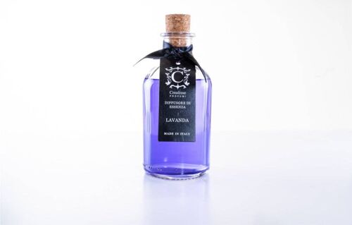 Fragranza LAVANDA per ambiente 500 ml con bastoncini in cotone