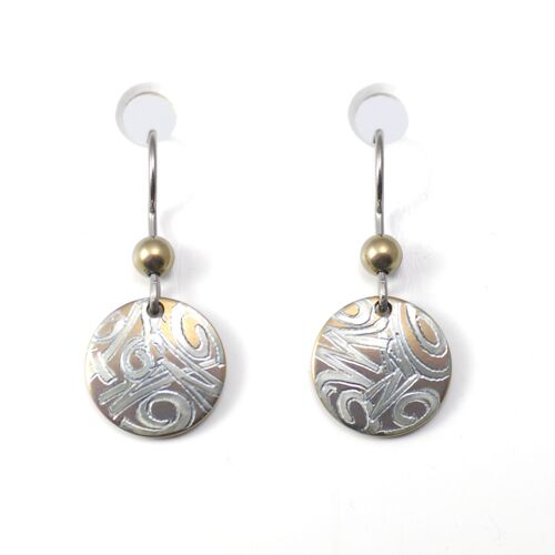Titanium earrings. Yellow. Very light and absolutely allergy free! Available in 5 colours. Handmade in France. TT688 GE