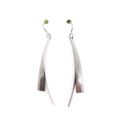 Pendientes de titanio. Gris. ¡Muy ligero y absolutamente libre de alergias! Disponible en 5 colores. Hecho a mano en Francia. GRI TT235F