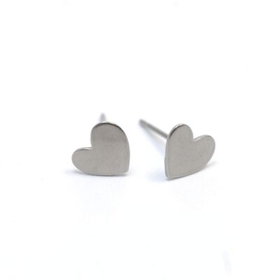 Pendientes de titanio. Gris. ¡Muy ligero y absolutamente libre de alergias! Disponible en 5 colores. Hecho a mano en Francia. TT655 GRI