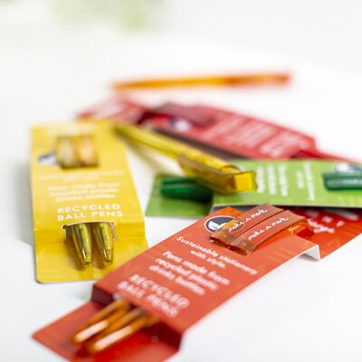 Bolígrafos - Paquete de inicio de plástico reciclado x 10 juegos (colección Make a Mark)