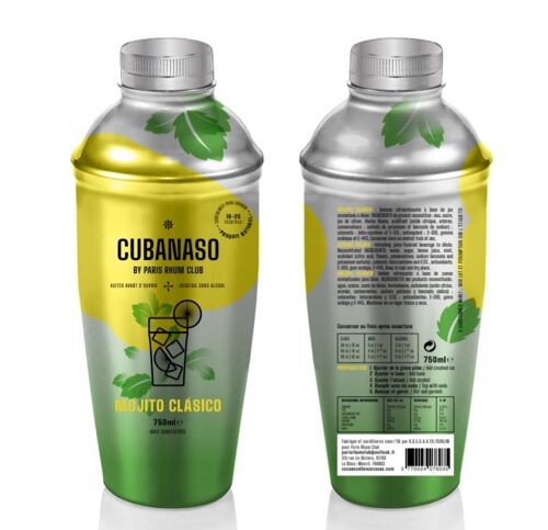 Cocktail Cubanaso mojito clasico base concentré 0% alcool