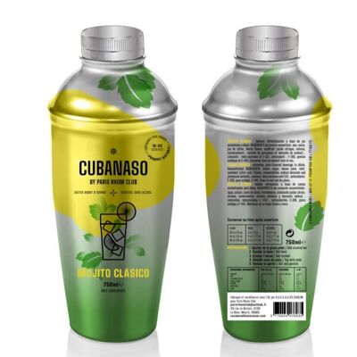 Cóctel Cubanaso mojito clasico base concentrado 0% alcohol