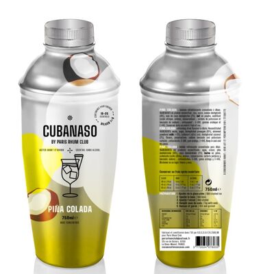 Cóctel Cubanaso piña colada base concentrada 0% alcohol