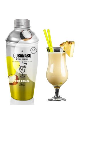 Cocktail Cubanaso piña colada base concentré 0% alcool 2