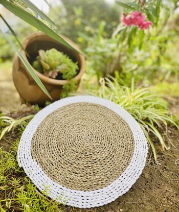 NAPPE LEVI NATUREL/BLANC 40X40CM 4