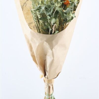 Bouquet de fleurs séchées - orange