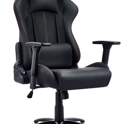 IWMH Indy Gaming Racing Chair Leder Black Fortress BLACK