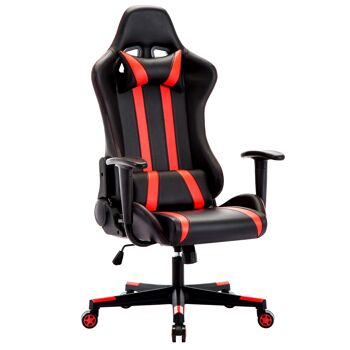 IWMH Indy Gaming Racing Chair Cuir-Classique ROUGE 1