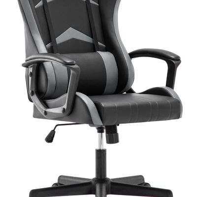 IWMH Indy Gaming Racing Chair Cuir, Dossier Haut GRIS