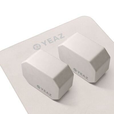 NEXT LEVEL set of yoga blocks and towel - pearl dust
