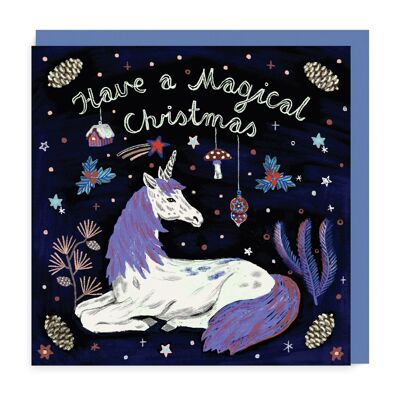 Christmas Unicorn Card 6 Pack
