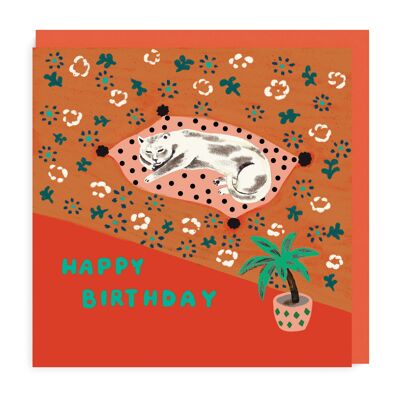 Resting Cat Birthday 6 pack