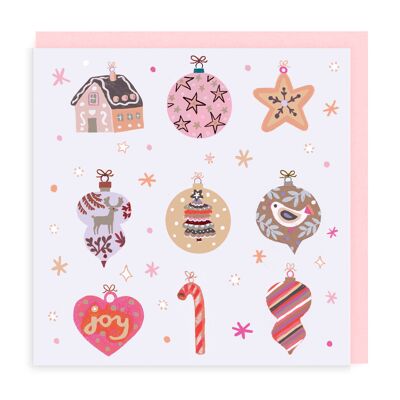 Christmas Baubles Pastel 6 Pack