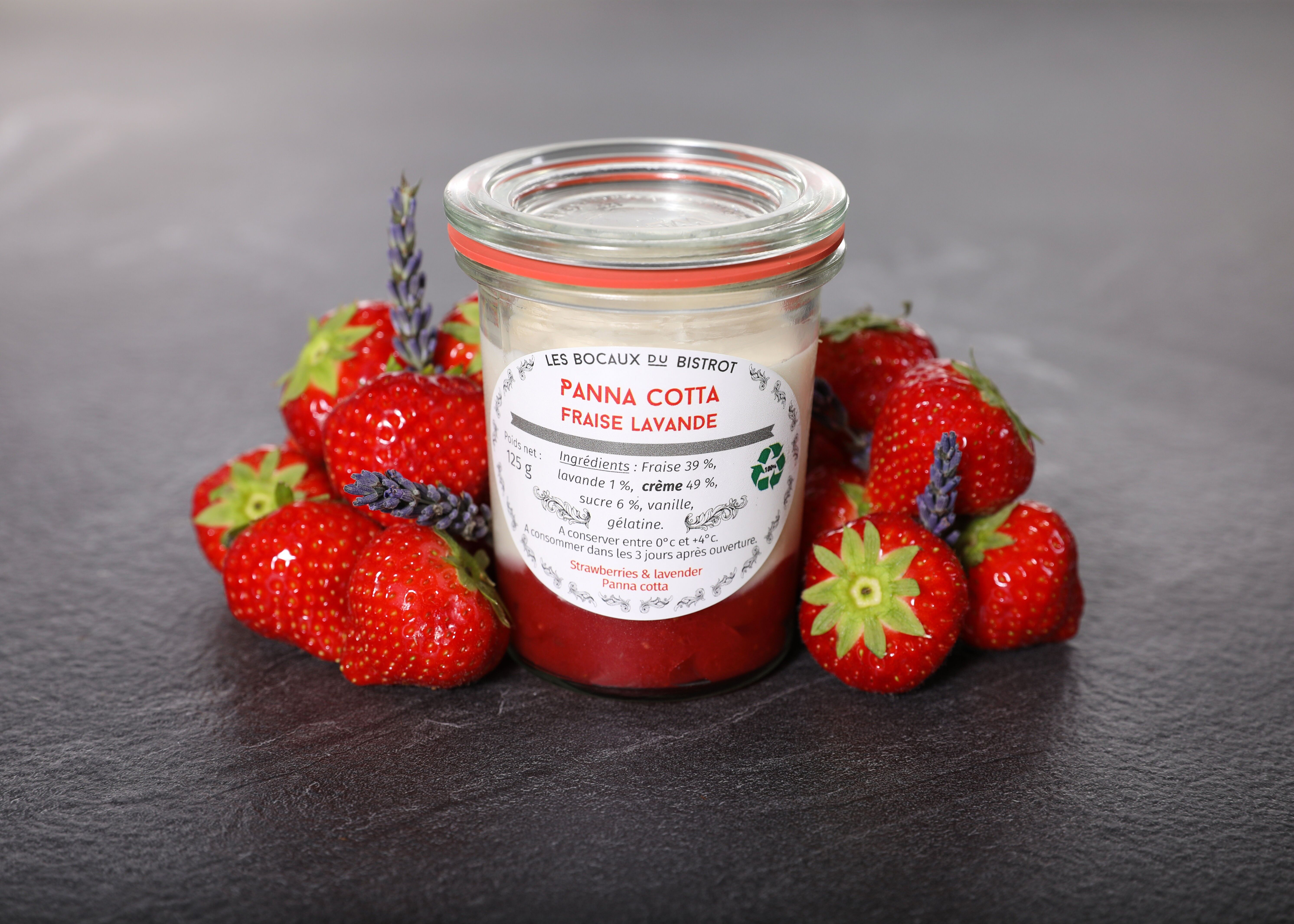 Frucht-Panna-Cotta (Glas / traditionelle Gläser / Dessert)