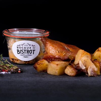 Anatra confit del Sud Ovest - Pdt Sarladaises (vaso di vetro / vasetti tradizionali)