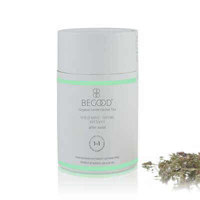 Begood Organic Loose Herbal Tea - After Meal (Wild Mint - Dittany - Thyme), 30g