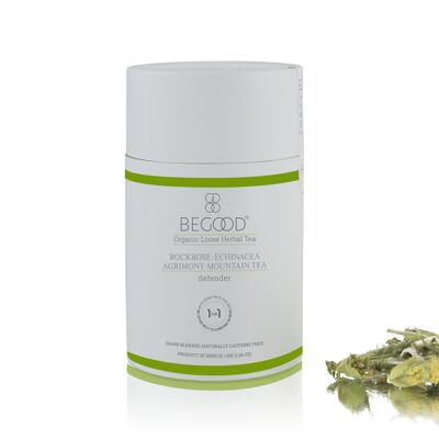 Begood Organic Loose Herbal Tea - Defender (Jara - Echinacea - Agrimony - Mountain Tea), 30g