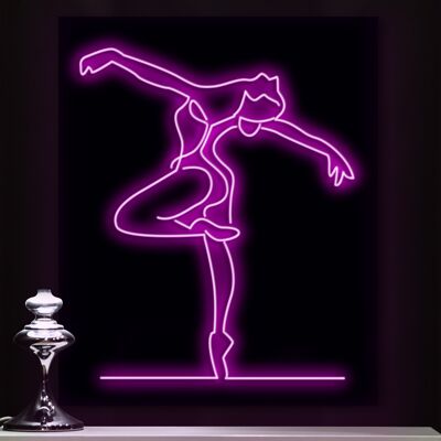 Neon Sign Balerina 2 with Remote Control