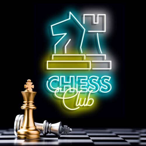 Neon Sign Chess with Remote Control