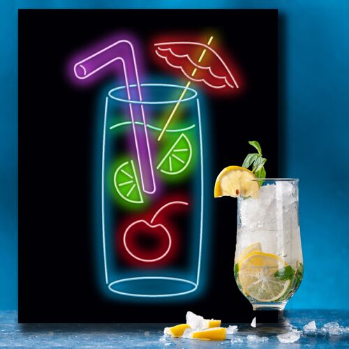 Neon Sign G & T with Remote Control