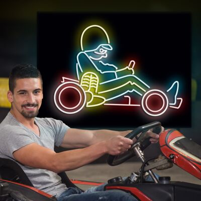 Neon Sign GoKart with Remote Control