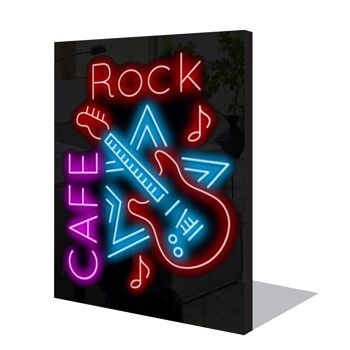 Enseigne au néon Rock Cafe avec télécommande 3