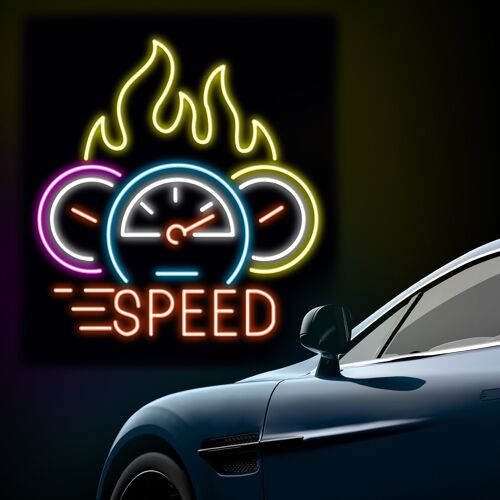 Neon Sign Speed with Remote Control