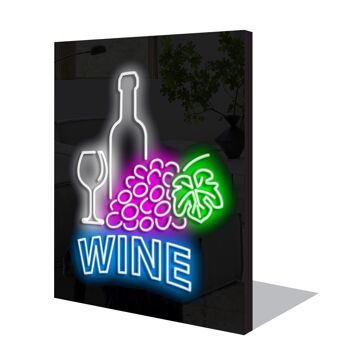 Bar à vin en néon avec télécommande 3