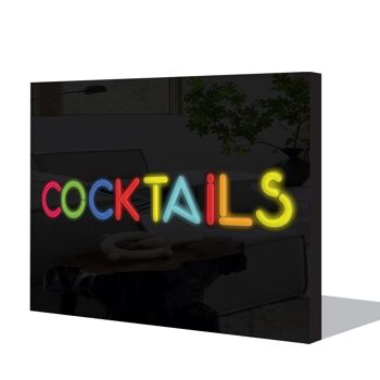 Enseigne au néon Cocktail 10 avec télécommande 3