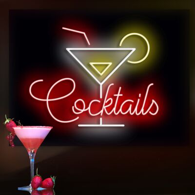 Neon Sign Cocktail 2 with Remote Control