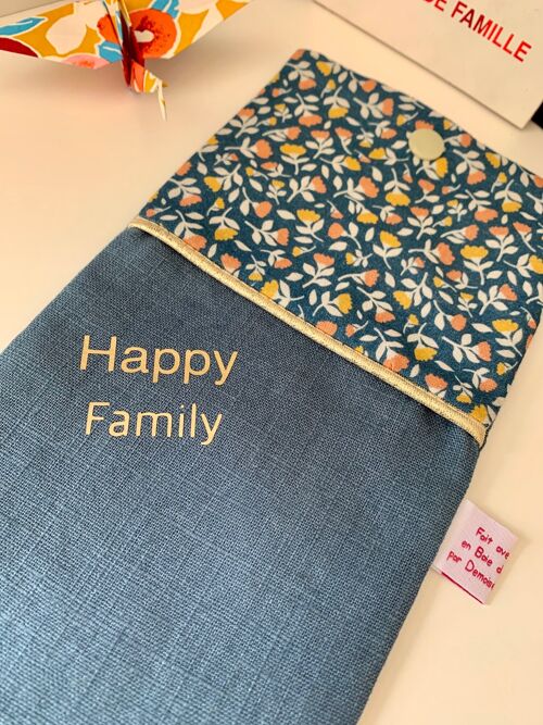 La pochette pour Livret de Famille, Bleu