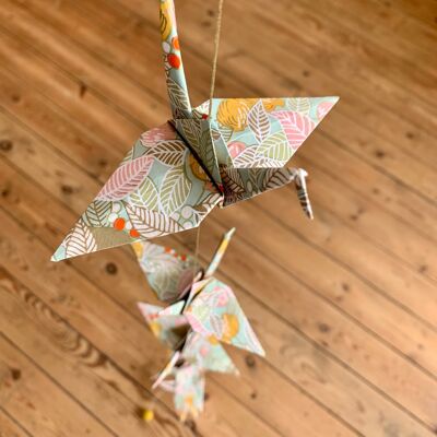 Origami Garland, Verdigris & Mustard