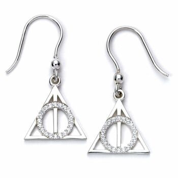 Compra Orecchini pendenti Harry Potter in argento Sterling Doni della Morte  con elementi in cristallo all'ingrosso