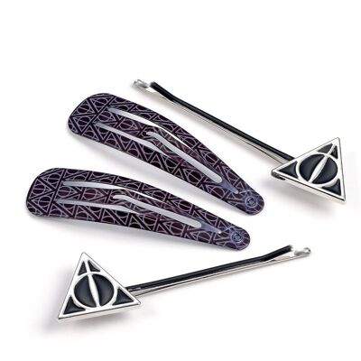 Harry Potter Deathly Hallows Hair Clip Set