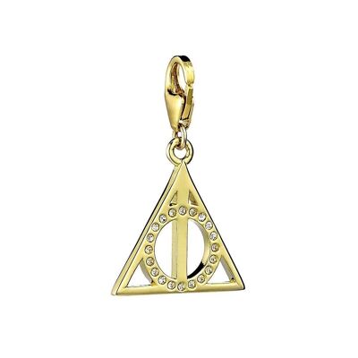 Harry Potter Plata esterlina Reliquias de la muerte Chapado en oro Clip Charm