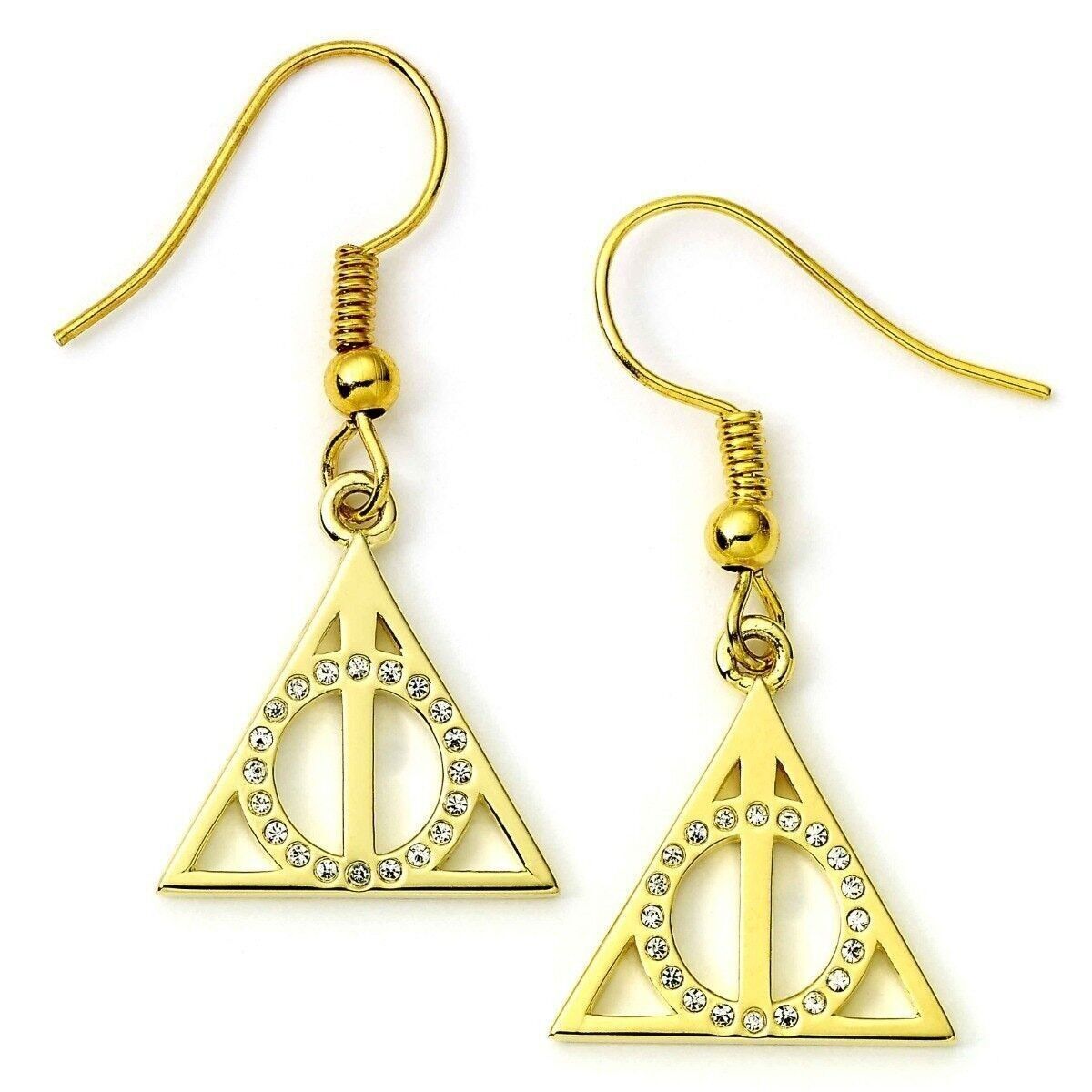 NWOT Silver Deathly Hallows Harry Potter Earrings