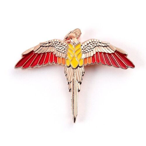 Harry Potter Rose Gold Plated Fawkes Pinbadge