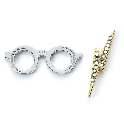 Harry Potter Brille & Lightning Bolt Pin Abzeichen