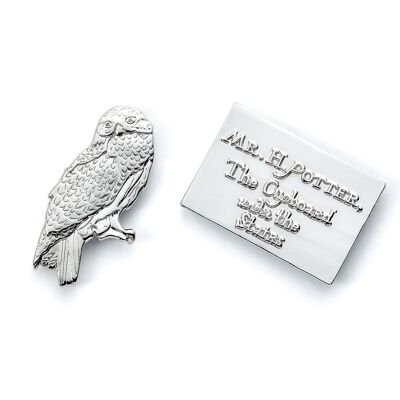 Pin de Hedwig y carta de Harry Potter