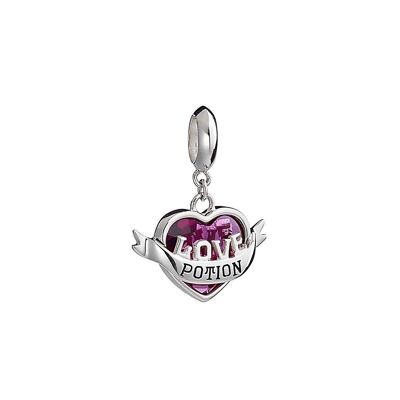 Harry Potter Sterling Silver Love Potion Slider Charm With Crystals