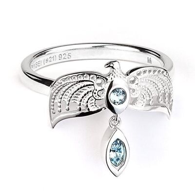 Bague diadème en argent sterling Harry Potter ornée de cristaux taille S