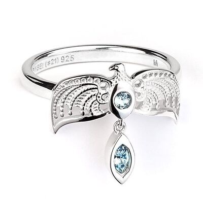 Anello con diadema in argento 925 di Harry Potter impreziosito da cristalli taglia L