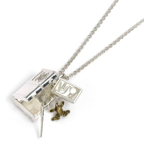 Harry Potter Sterling Silver Hogwarts Trunk Necklace