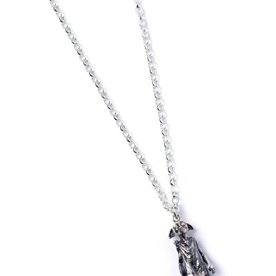 Collana con ciondolo elfo domestico in argento sterling di Harry Potter