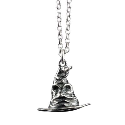 Collier chapeau de tri en argent sterling Harry Potter